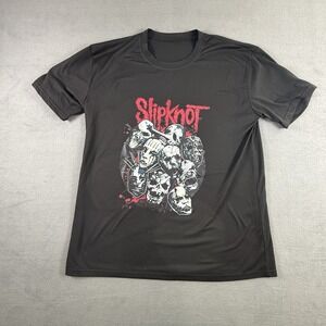 Slipknot Graphic Tee Casual T-Shirt Black Mens Medium Vinyl Graphic